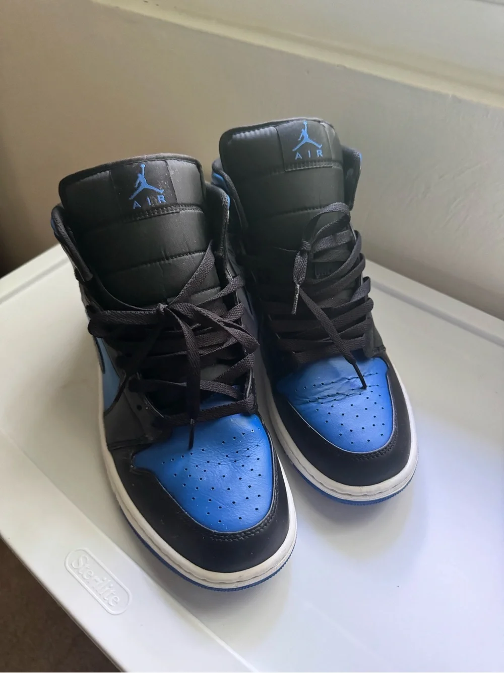 Jordan High Top Sneakers - Black & Blue